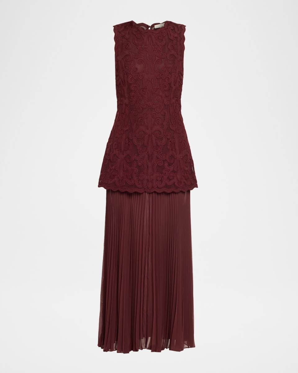 Auryn Appliqué Sleeveless Midi Dress